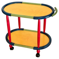 Fun Colors Occasional Wood Cart Pietro Manzoni