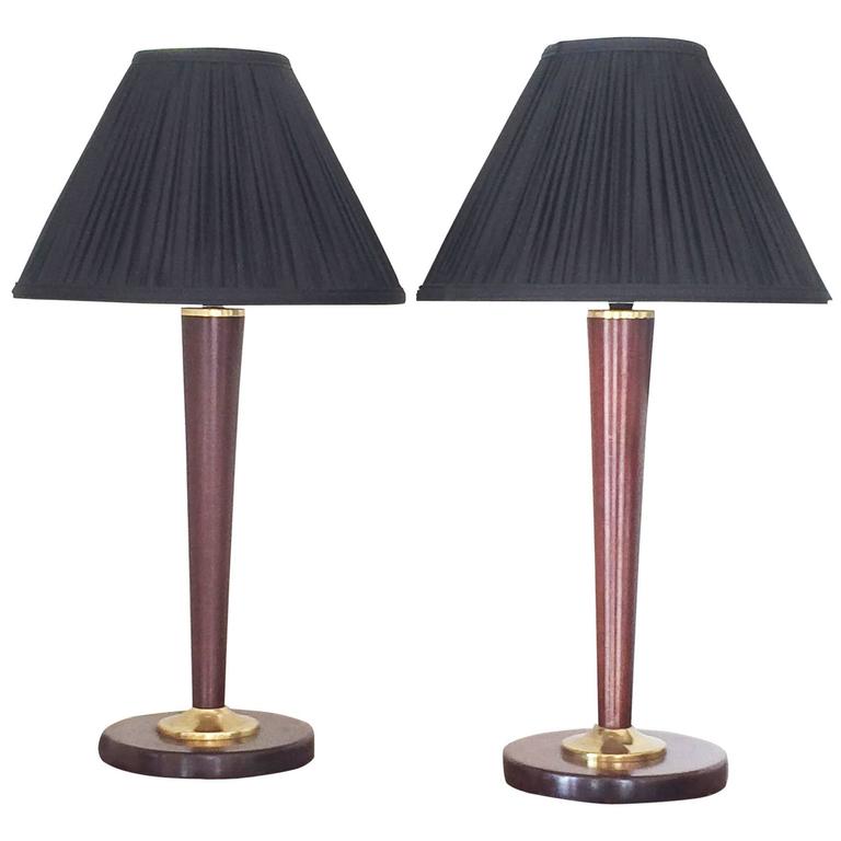 Pair of Large French Art Deco Lamps For Sale at 1stDibs