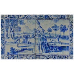 Vaso da donna "Azulejos" portoghese del XVIII secolo