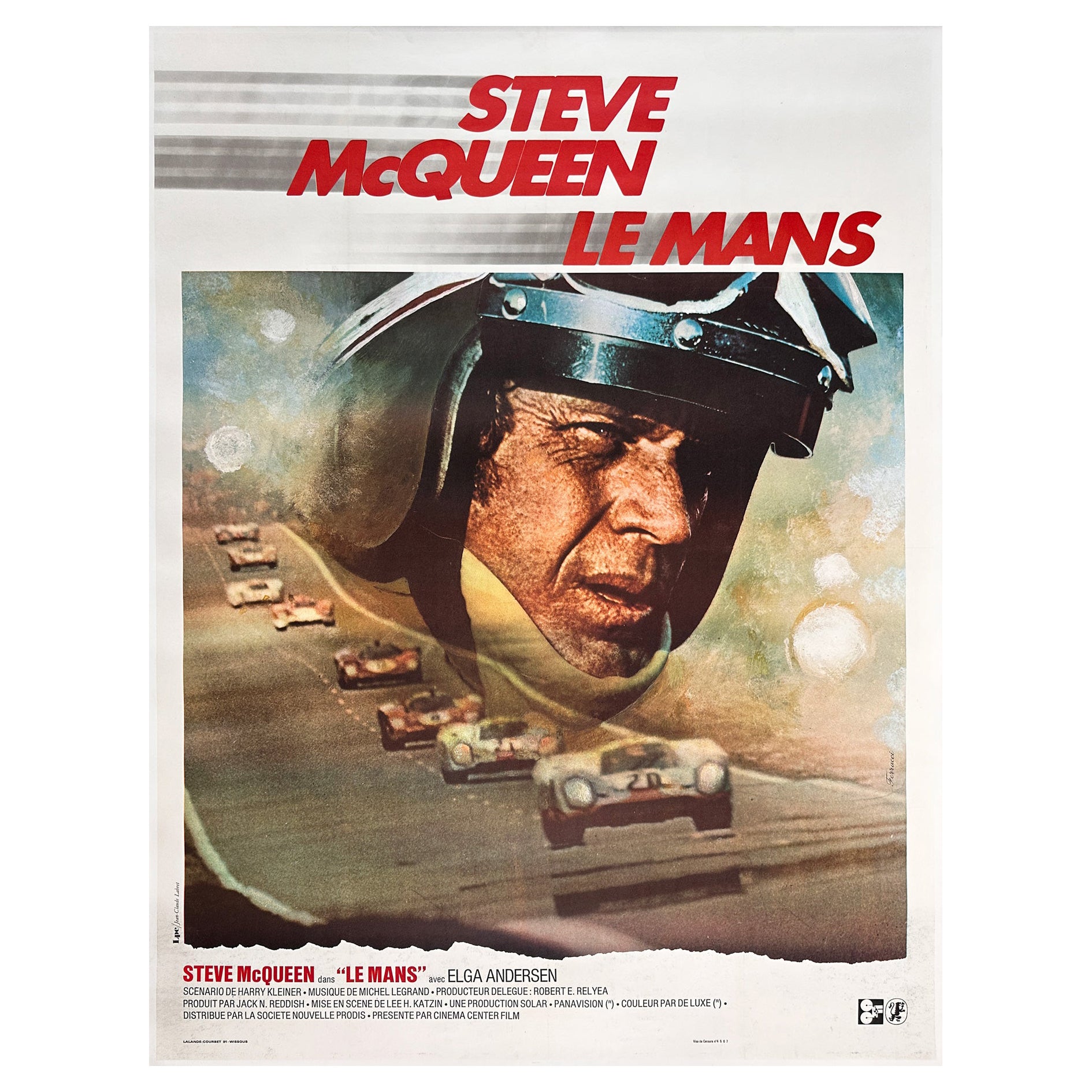 LE MANS  Affiche du Grand Film Français R1971, RENE FERRACCI