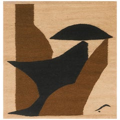 Soul wool flatweave handmade wool wall-hanging