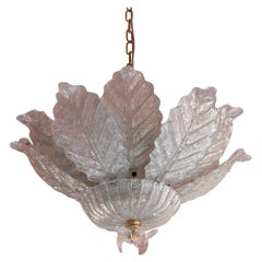 Murano Glass Flush Mount by Barovier & Toso MidCentury Modern Italy 1980s