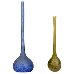 Paire de vases en verre Art Déco par André Delatte, (1925-1935)