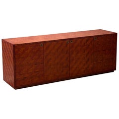 Credenza in legno e bambù di Turri, Italia, anni '70
