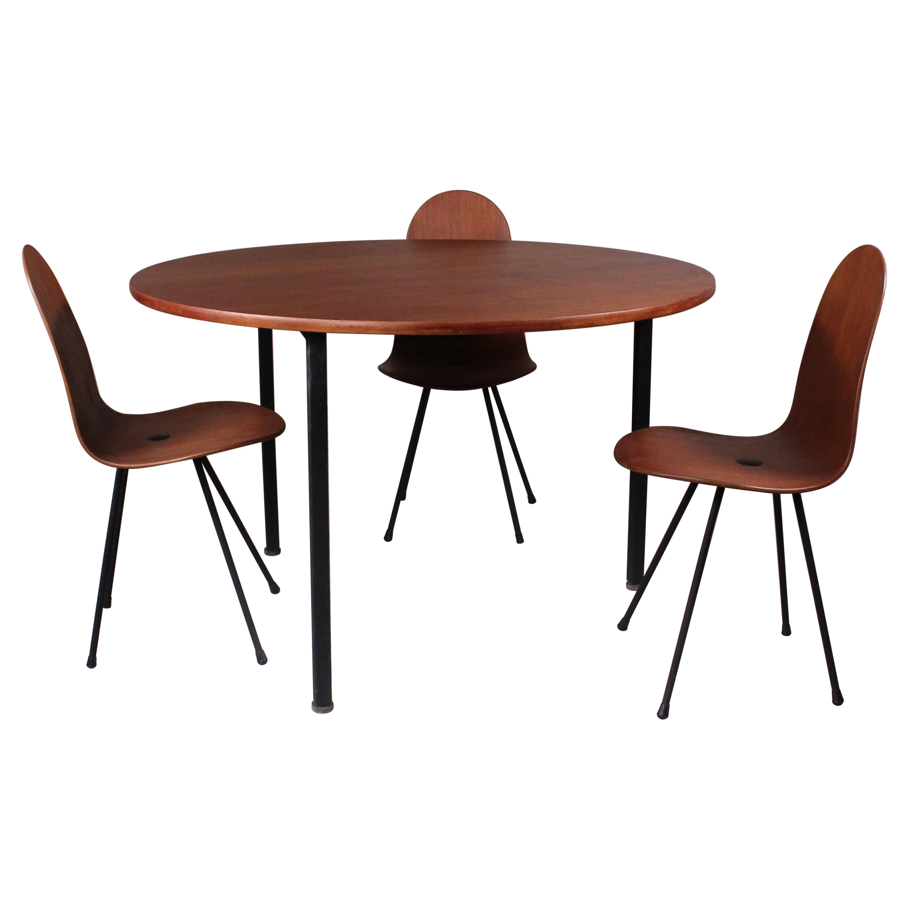 Conjunto de mesa y silla, Franco Campo y Carlo Graffi, 1958