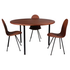 Conjunto de mesa y silla, Franco Campo y Carlo Graffi, 1958