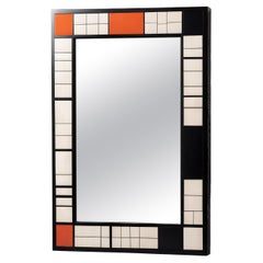 Miroir mural inspiré par De Stijl, fabriqué à la main par Artisanal