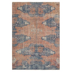 Tappeto vintage Zeki Müren rosso con motivi astratti  Rug & Kilim