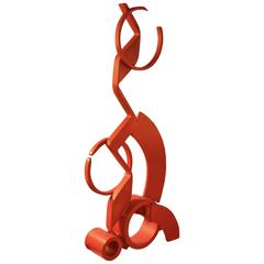 Red Steel Sculpture by Caporicci 3