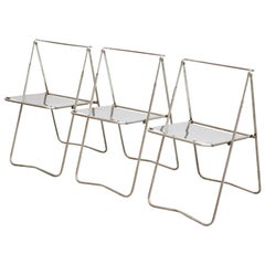 Set of Three Folding Chairs by Rafael Carreras Puigdengolas, circa 1960