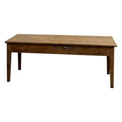 Old extendable french oak farm table from 1940's