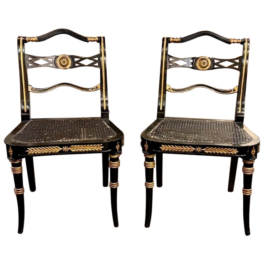 Pair of English Side Chairs