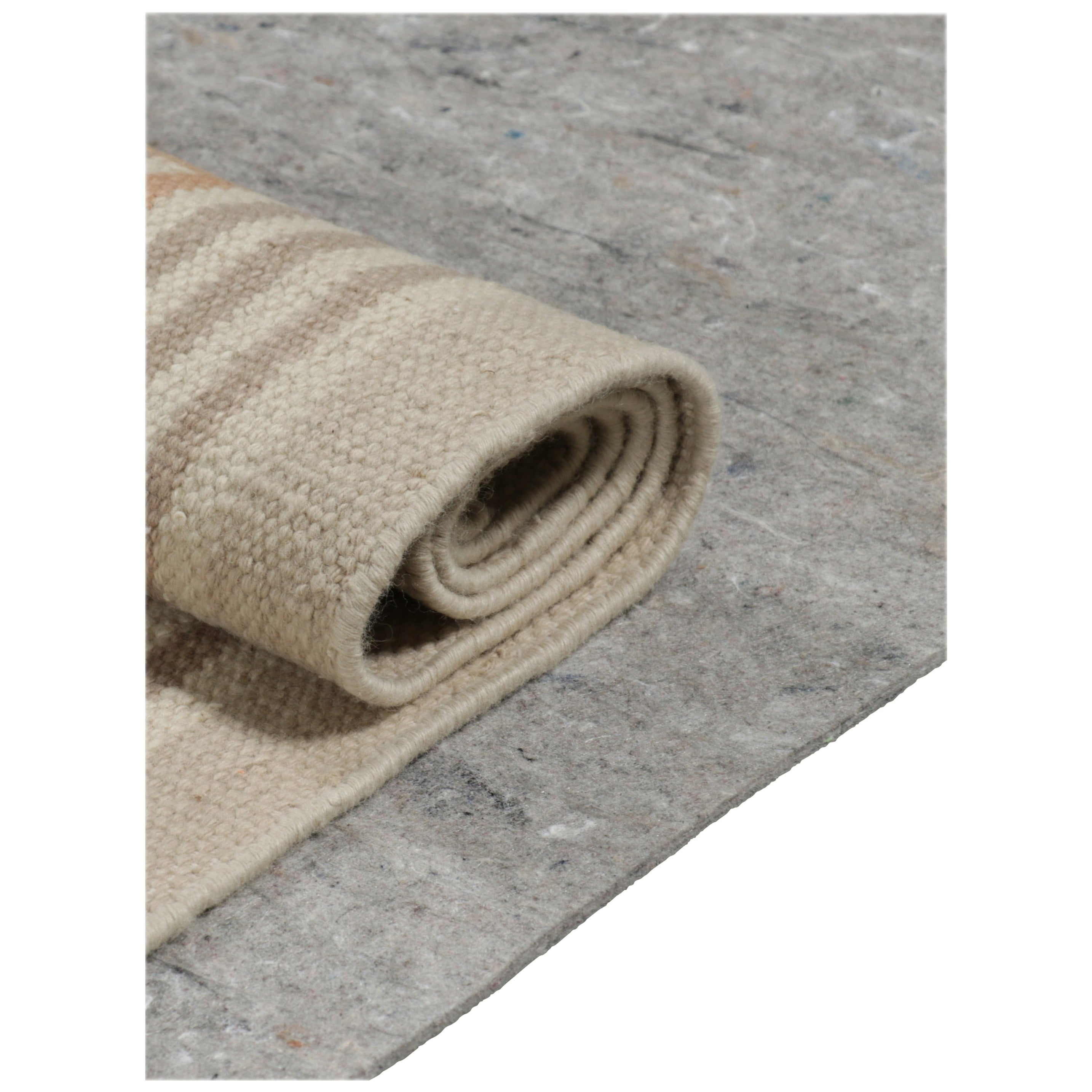 Rug & Kilim's custom cut premium dual surface padding is available for any order, offering longevity and value to a variety of pieces by offering a key lift to the body, mitigating dust accumulation, and protecting special orders in transit for