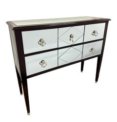 Maitland Smith Mirrored Dry Bar Console Table Sideboard Chest