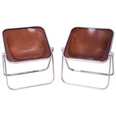 1969, Giancarlo Piretti, Castelli, Pair of Plona Folding Chairs