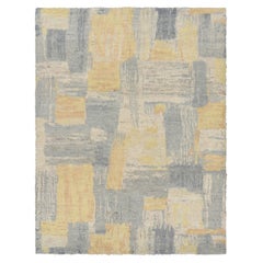 Rug & Kilim’s Modern Abstract Rug in Gray and Yellow Tones