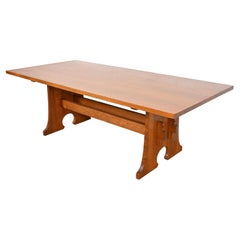 Tavolo da pranzo a cavalletto Stickley Mission Arts & Crafts in Oak