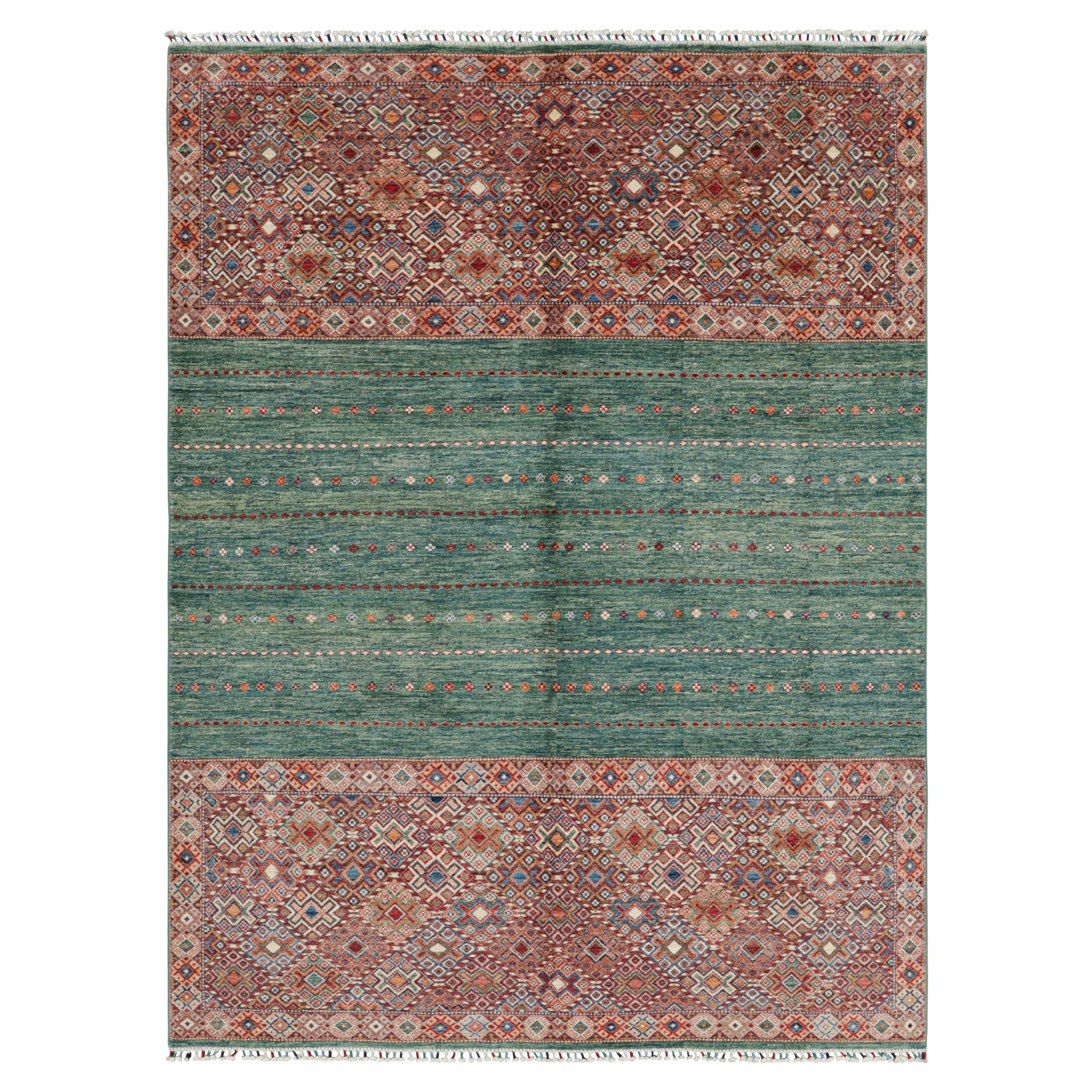 Marokkanischer Teppich von Rug & Kilim mit lebhaften polychromen geometrischen Mustern
