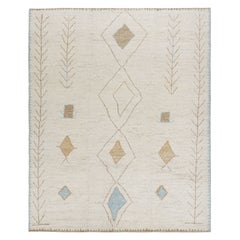 Rug & Kilim’s Moroccan Style Rug with Beige Geometric Patterns