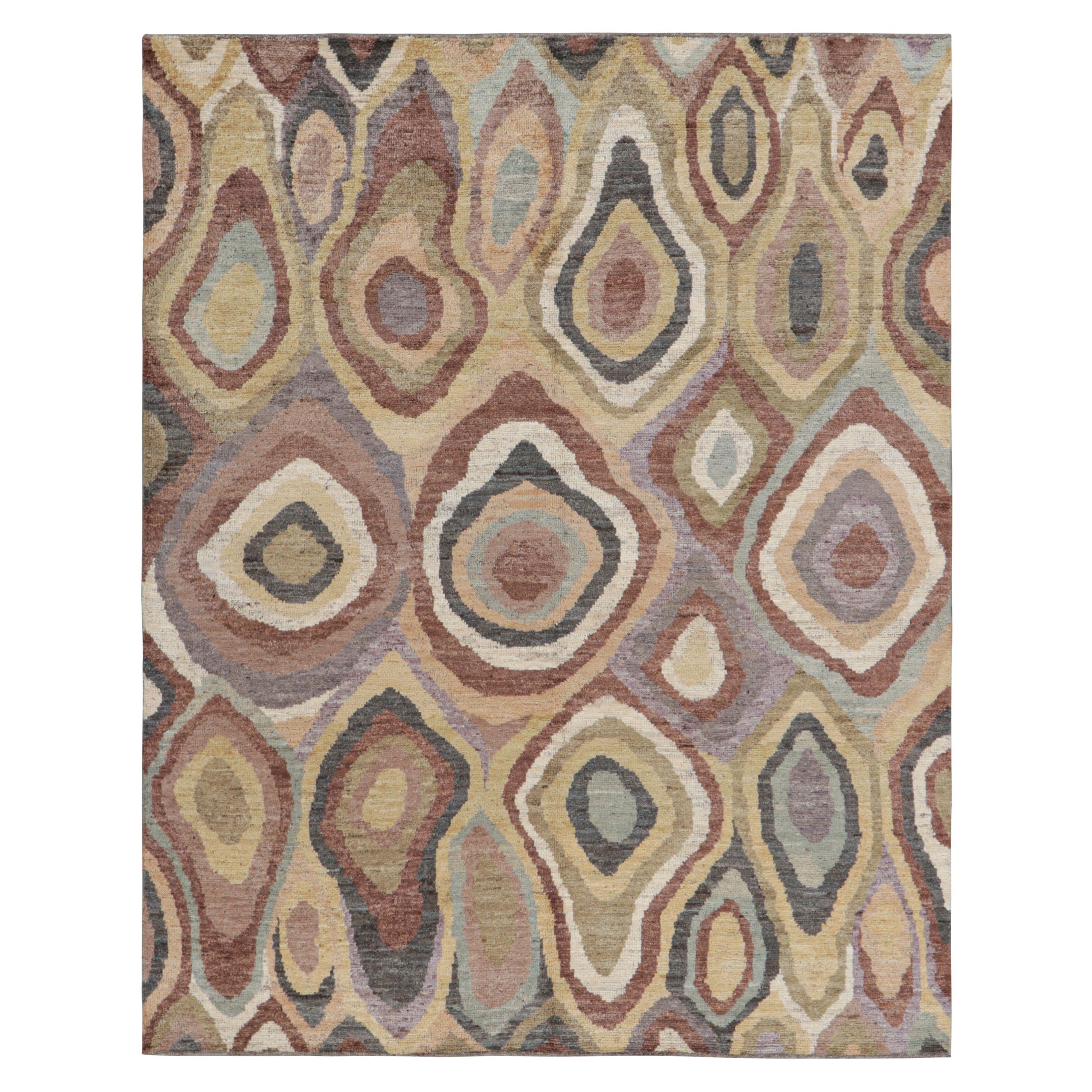 Rug & Kilim's abstrakter Teppich mit bunten geometrischen Mustern