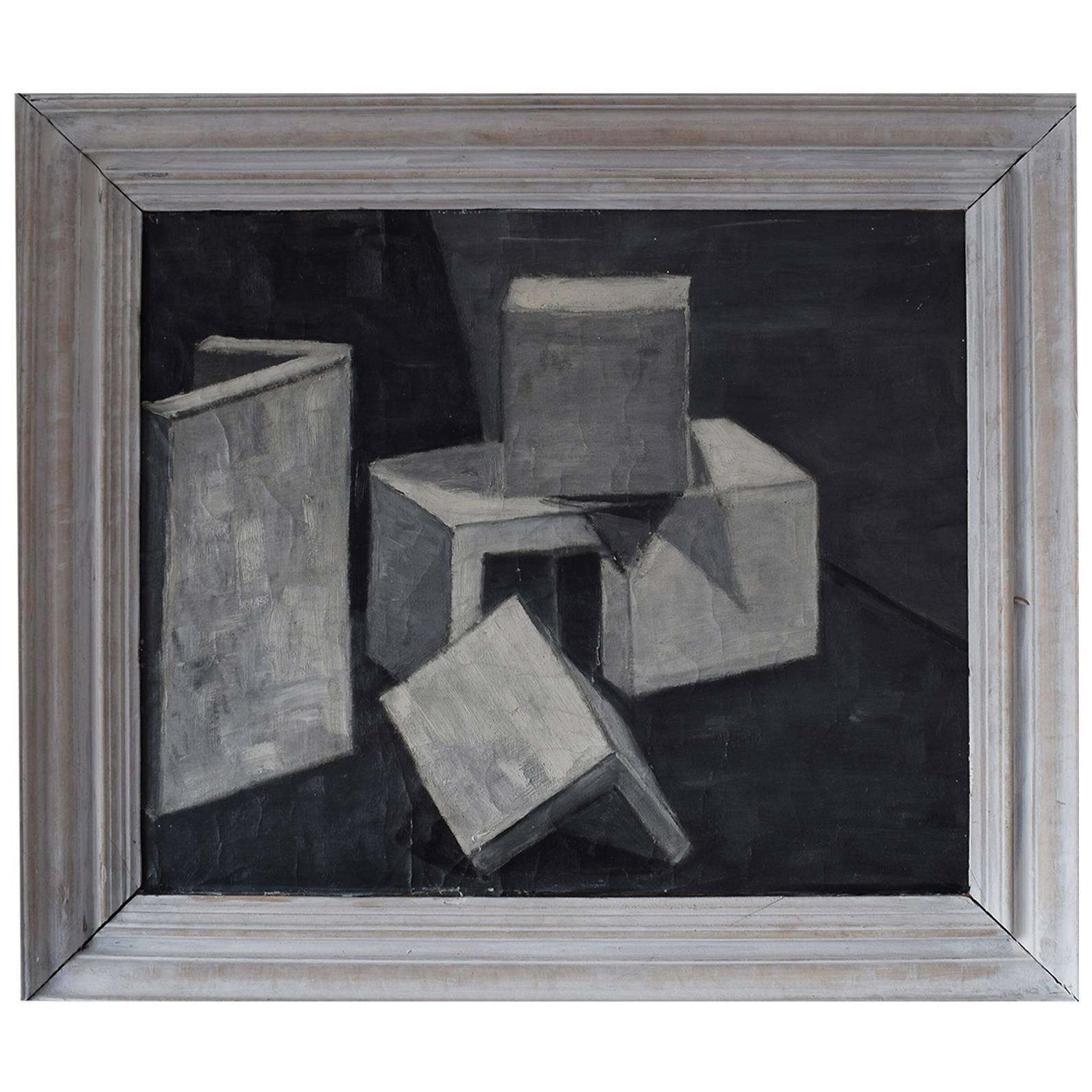Unknown, Geometric Abstract in Monochrome, English, Mid-20th Century