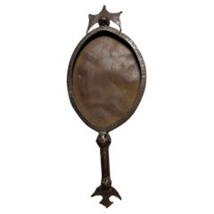 French Steel Hand Mirror A Prop From Opheus by Jean Cocteau