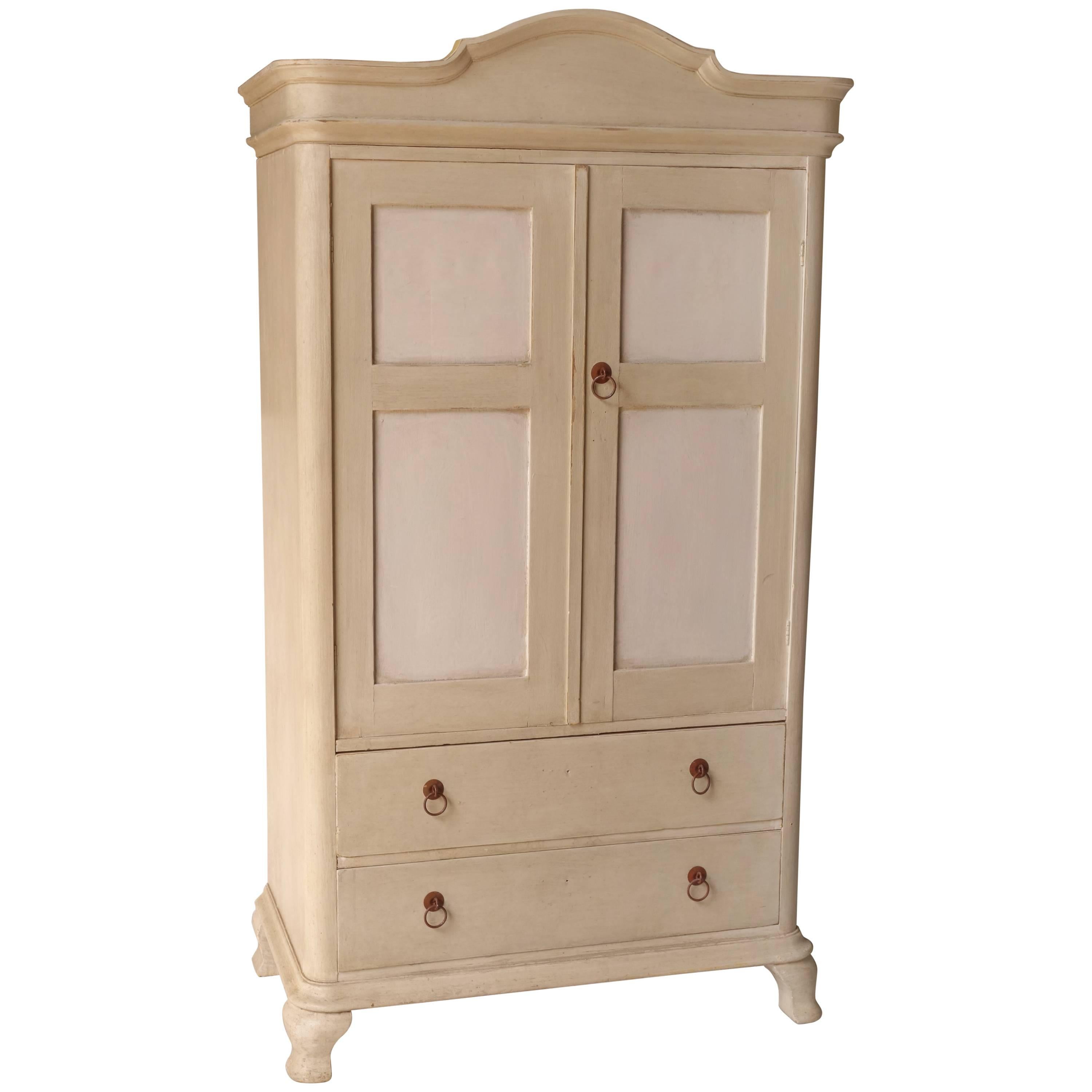 Painted French Armoire For Sale