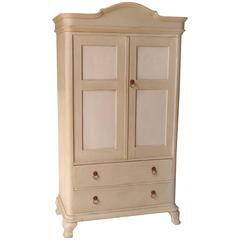 Antique Painted French Armoire