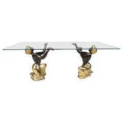 Sculptural figurine coffee table, 1970s