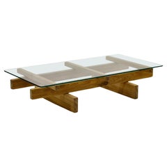 Minimalist brazilian outdoor indoor coffee table "claudia" by Samuel Lamas