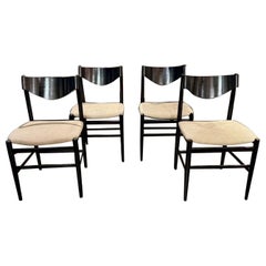 Set of 4 Vintage Art Deco Style Italian Chairs