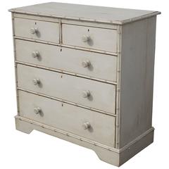 Faux Bamboo Painted Dresser