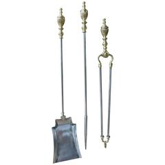19th Century English Fireplace Toolset or Fireplace Tools