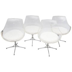 Vintage Laverne Champagne Chairs on Custom Lotus Bases