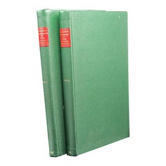 2 Vols Antique Reference Book Set, Rotulorum Originalium, Public Records, Latin