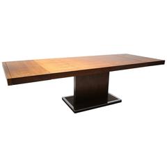 Used Founders Walnut and Chrome Dining Table