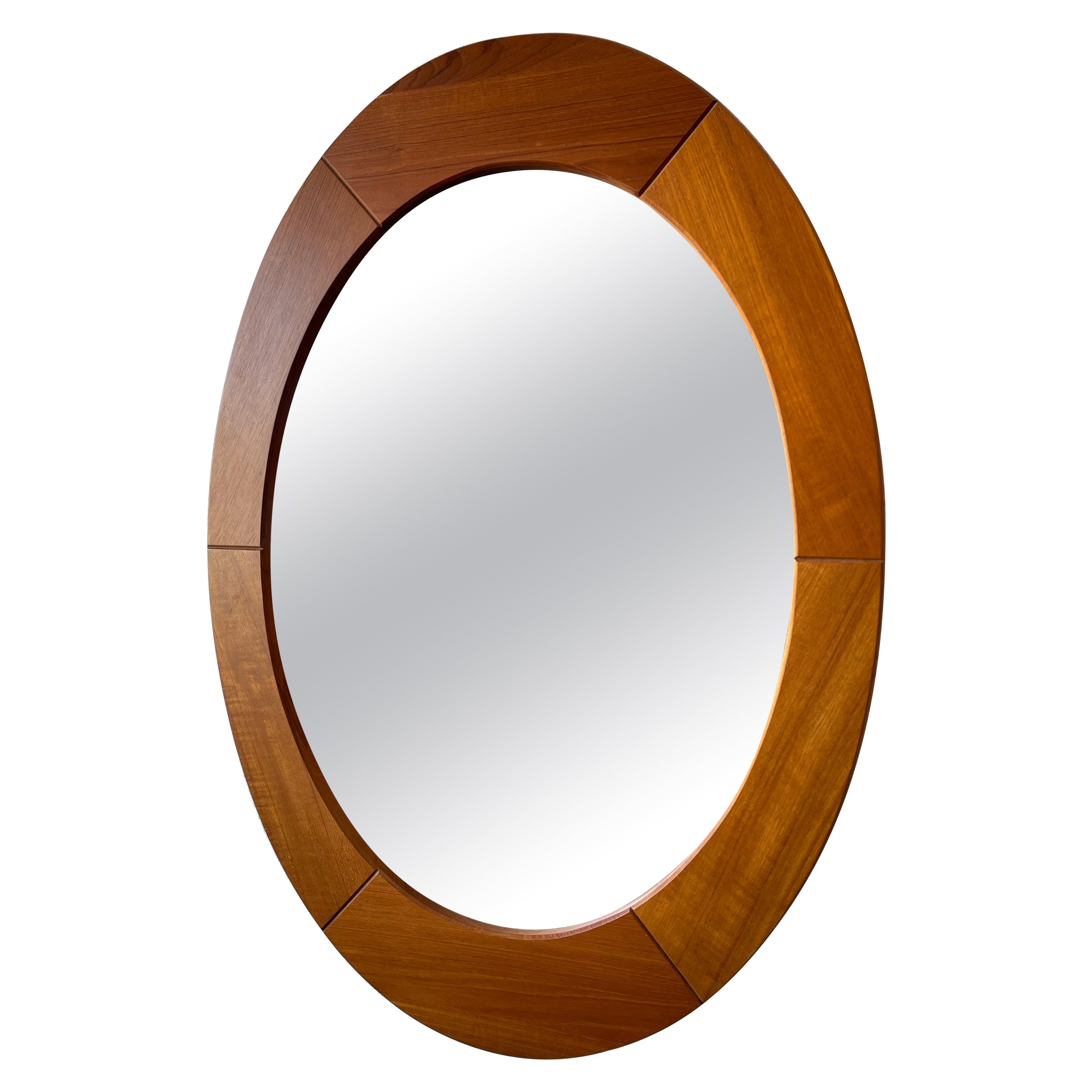 Pedersen & Hansen Teak Oval Mirror