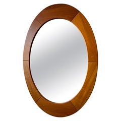 Pedersen & Hansen Miroir ovale en teck