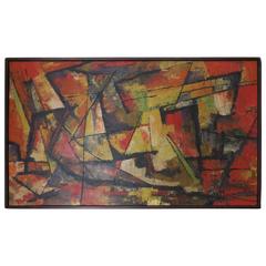 20th Century Abstract Painting by Manger 10