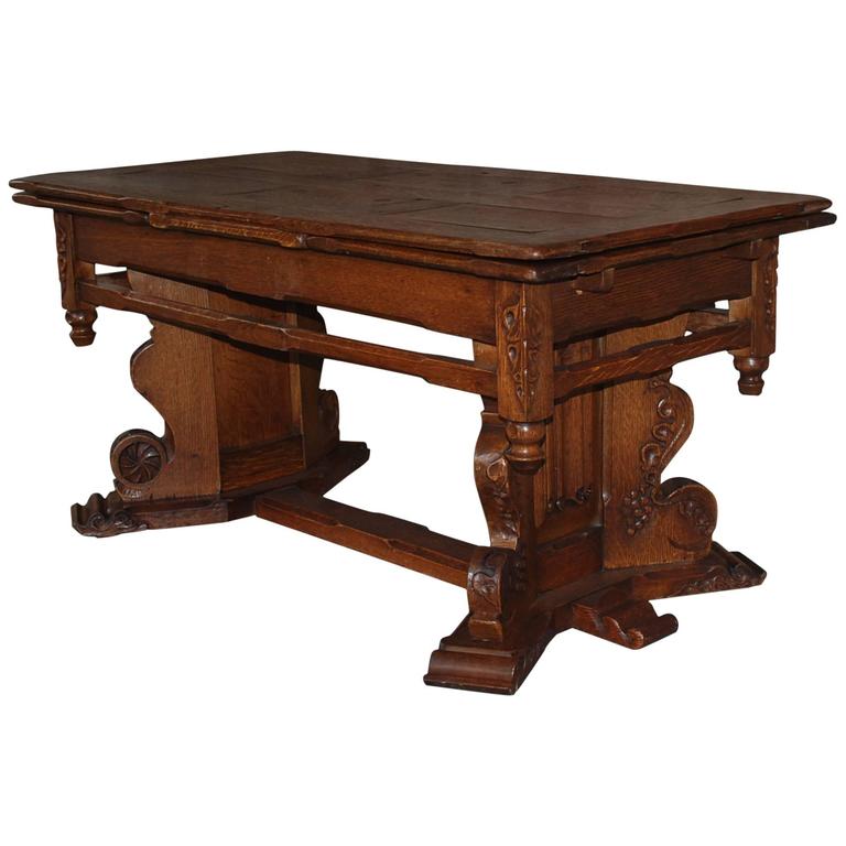 19th Century Dutch Extendable Oakwood Coffee Table For Sale At 1stdibs 19th Century Dutch Extendable Oakwood Coffee Table For Sale At 1stdibs