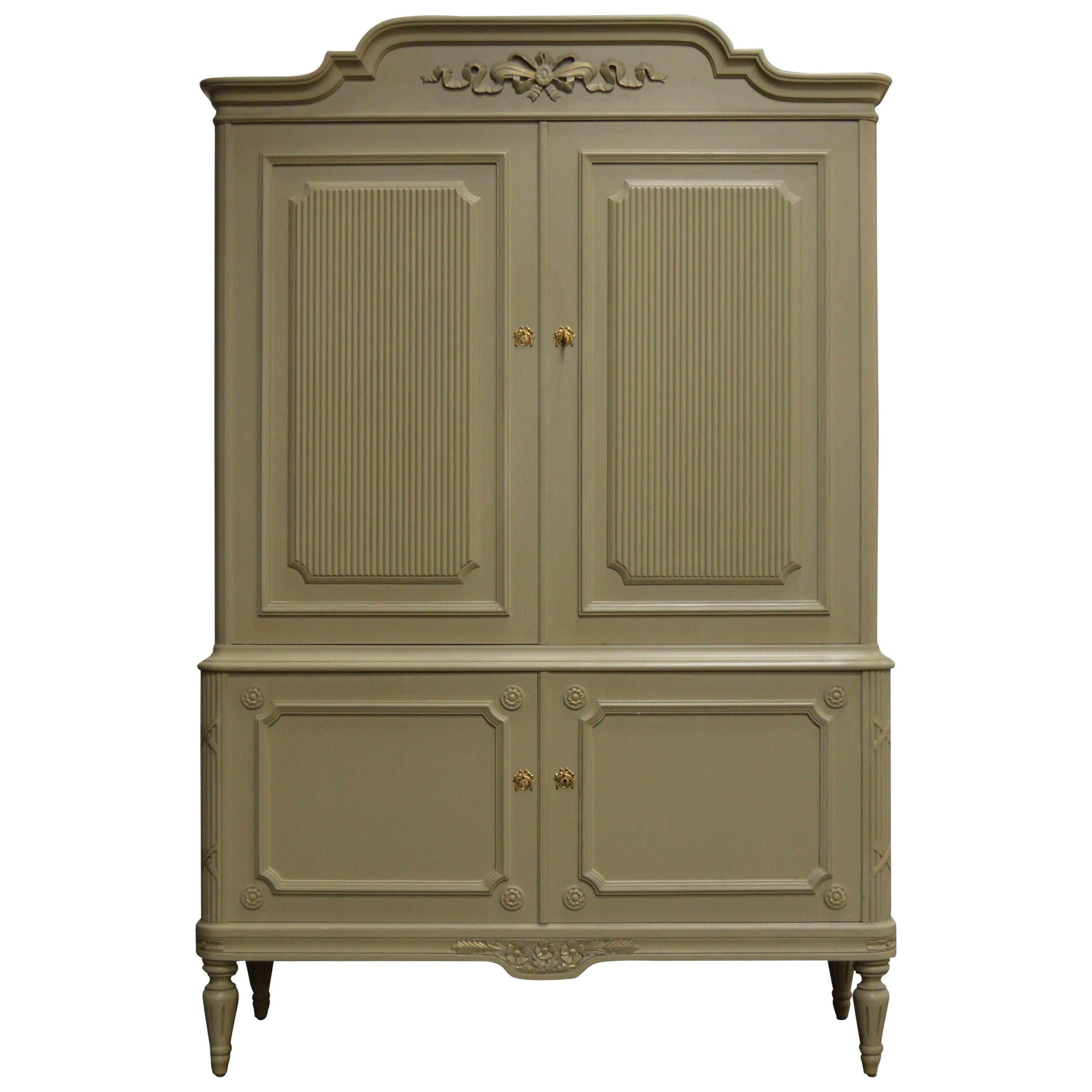 Swedish Gustavian Style Storage Cabinet
