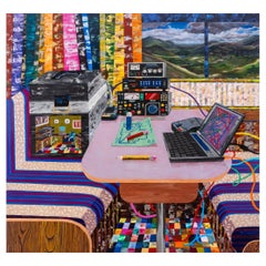 Jeremy Couillard "Sala de control" Óleo sobre lienzo