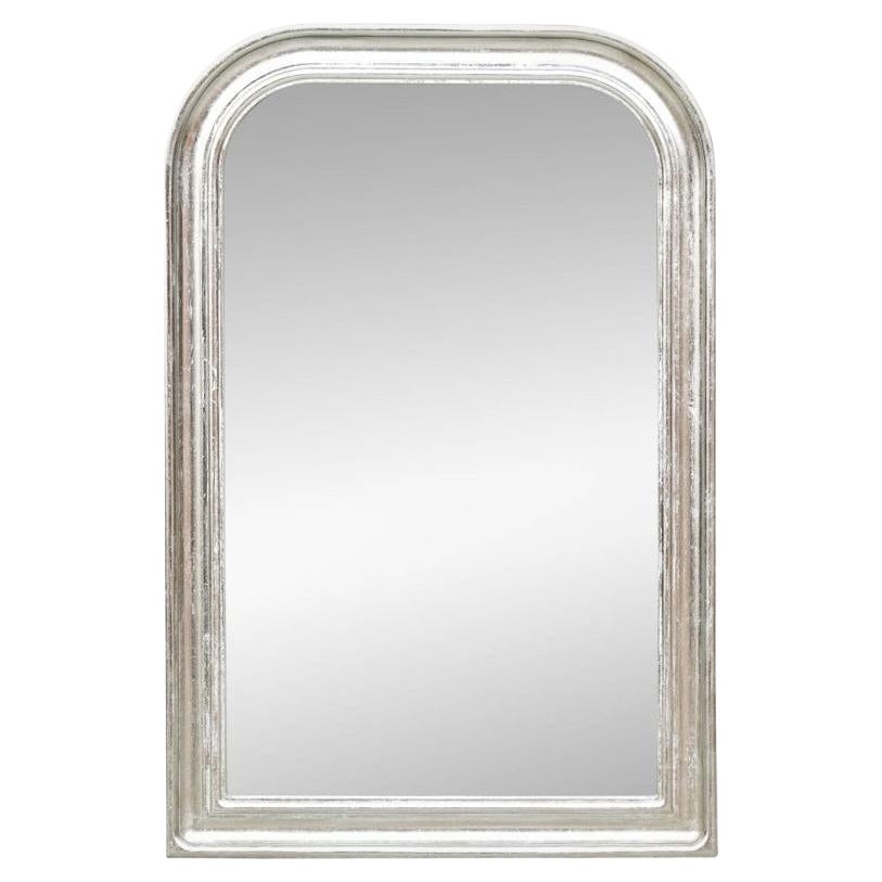 Modern Silver Gilt Louis Philippe Form Wall Mirror