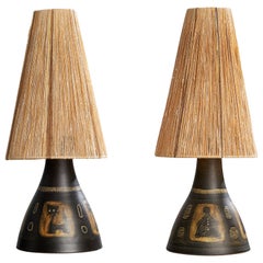 Munk Keramik, Lampade da tavolo, Ceramica, Fabrice, Svezia, anni '60