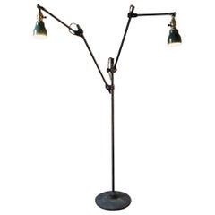 Vintage Industrial Double Arm Floor Lamp