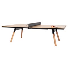 Tavolo da ping pong per interni You and Me di RS Barcelona in Wood Oak e nero