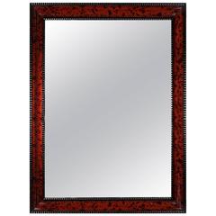 Mid-19th Century Red Tortoiseshell Mirror of Large Scale 9