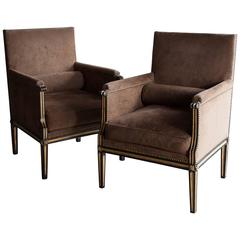 Pair of Late 18th Century Russian Bergères or Armchairs
