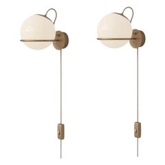 Set aus 2 Gino Sarfatti-Lampen, Modell 237/1, mit Champagnerhalterung von Astep