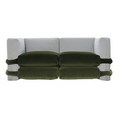 Dos plazas, PILLOW SOFA BY Muller Van Severen, , Maharam, Verde y Gris